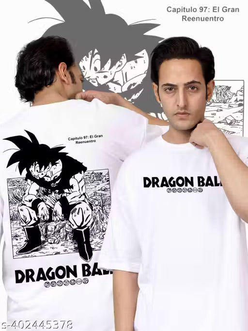 Men’s Printed T-Shirt | Cotton Material | Anime Graphic Design | Baggy Oversized Fit | Casual Wear for Men,Size-(M).
