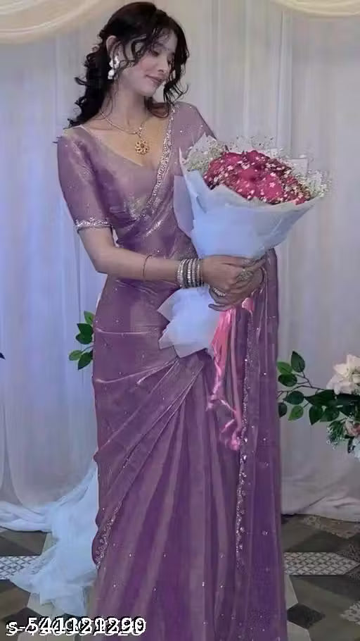 Heavy Sirosky Work Jimmi choo Saree