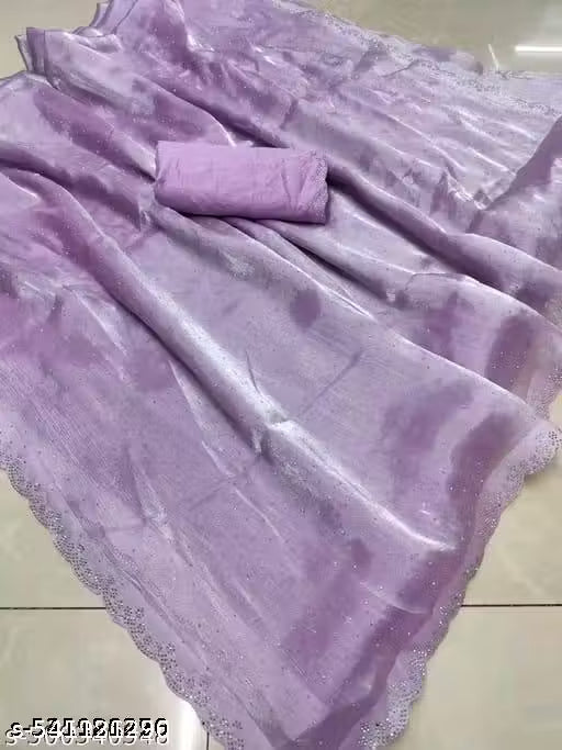 Heavy Sirosky Work Jimmi choo Saree