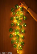 7Feet Money Plant Home Décor String Lights | Battery Operated Waterproof Lights | Vine Garland Hanging for Wall, Bedroom, Window, Wedding, Festival, Party ( Warm White)