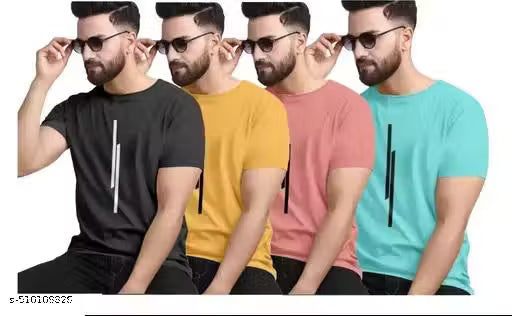 shirt sleeves T-shirts pack of 4 .